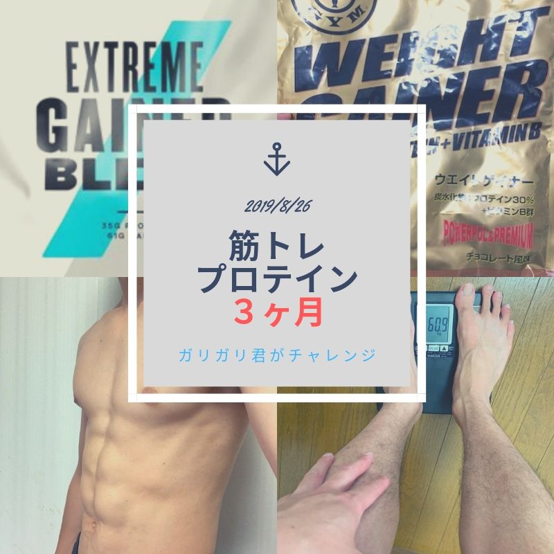 30代 筋トレとプロテインを3ヶ月 体の変化はどの程度 しろむログ